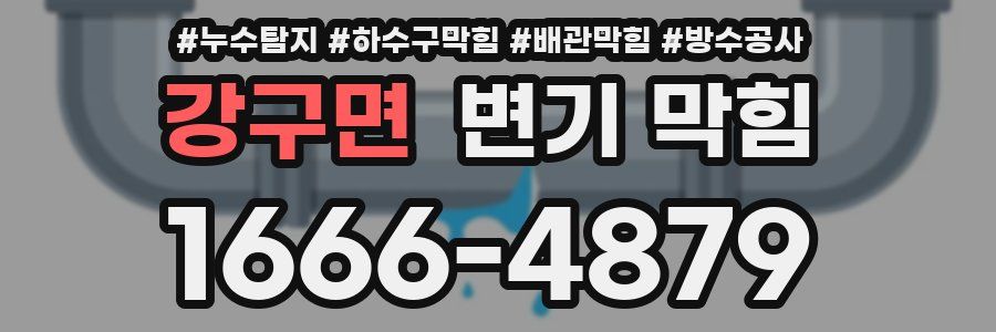 강구면 변기 막힘