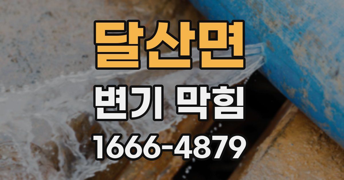 달산면 변기 막힘