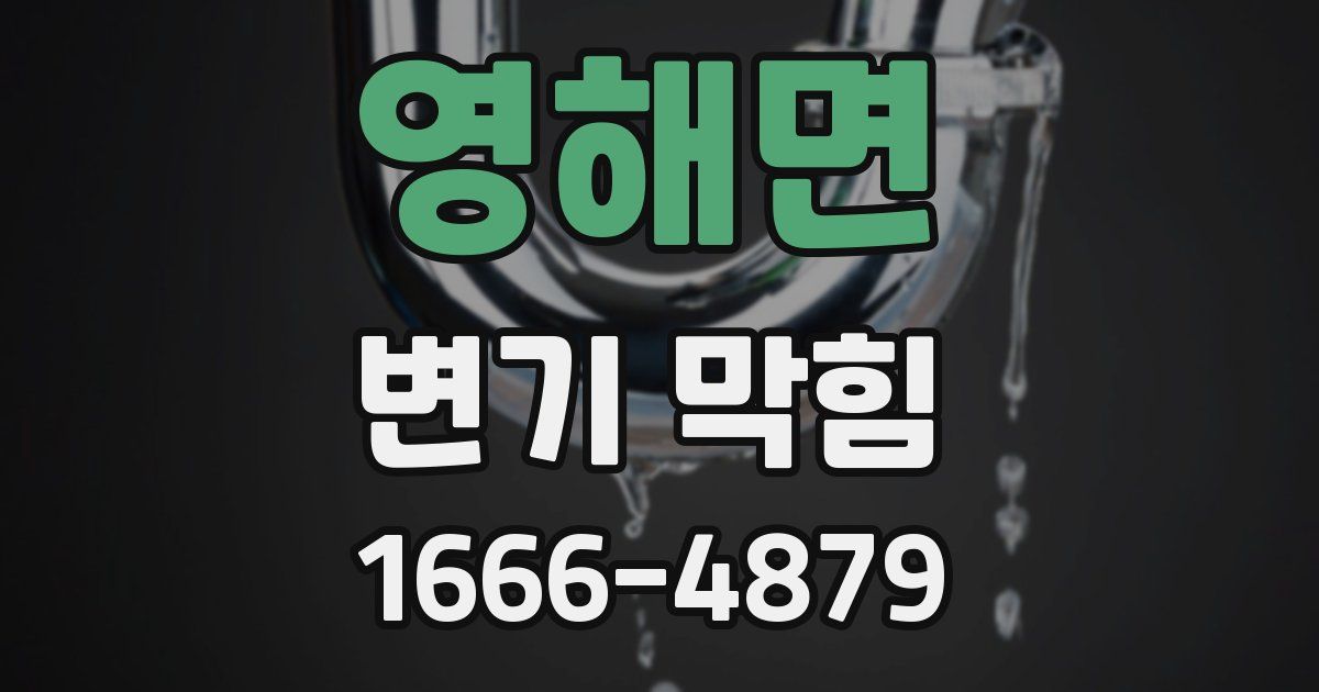 영해면 변기 막힘