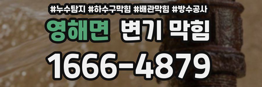 영해면 변기 막힘