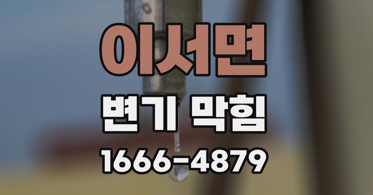 이서면 변기 막힘