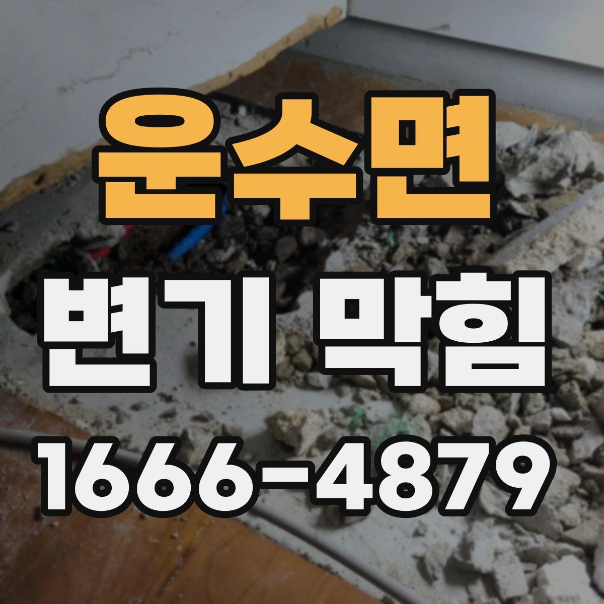 운수면 변기 막힘
