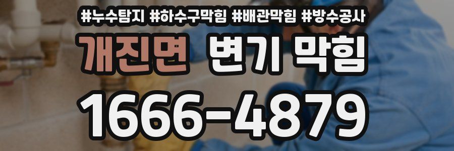 개진면 변기 막힘