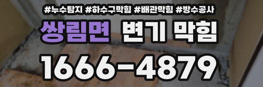 쌍림면 변기 막힘