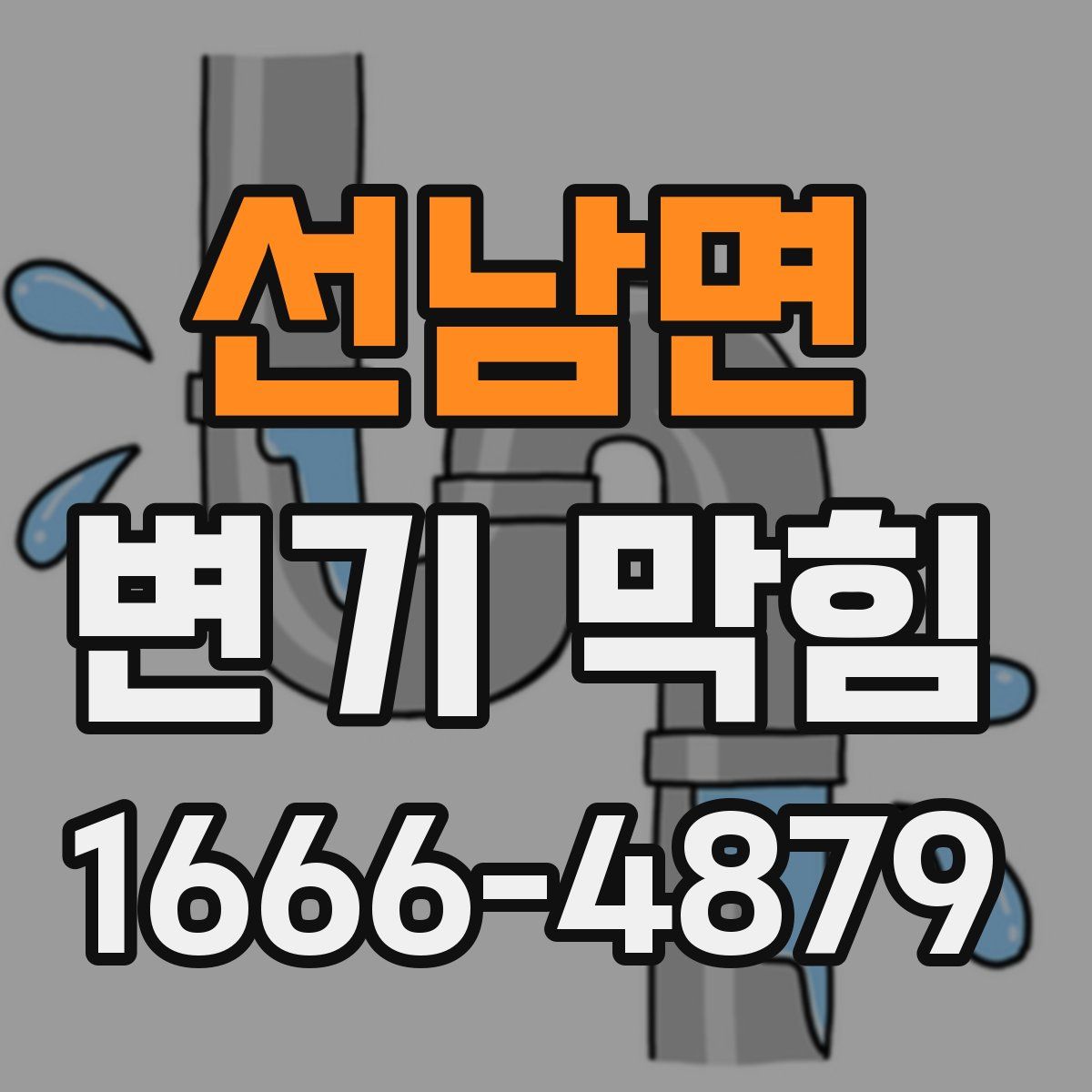 선남면 변기 막힘