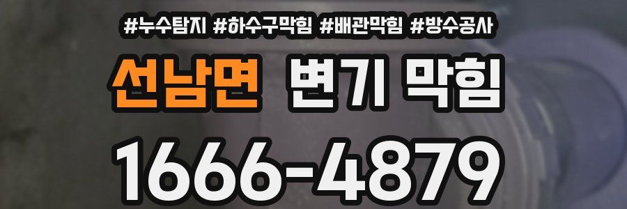 선남면 변기 막힘