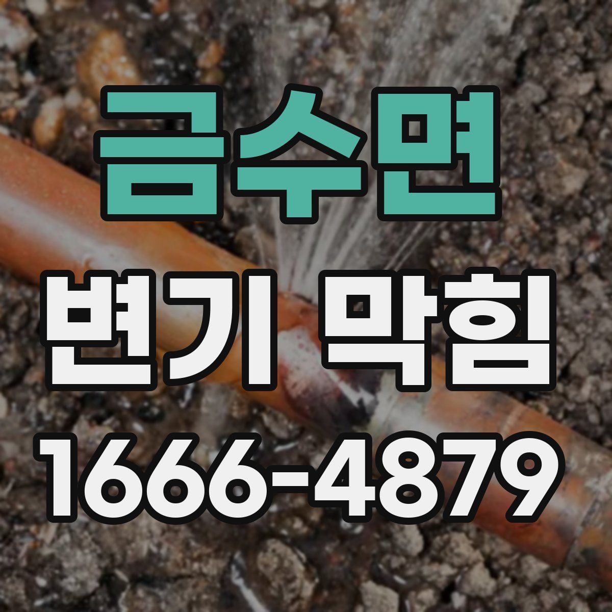 금수면 변기 막힘