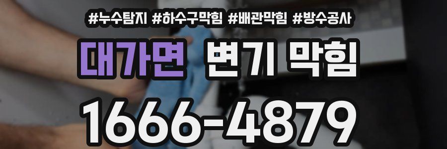 대가면 변기 막힘