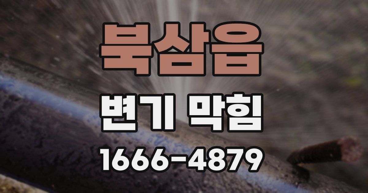 북삼읍 변기 막힘