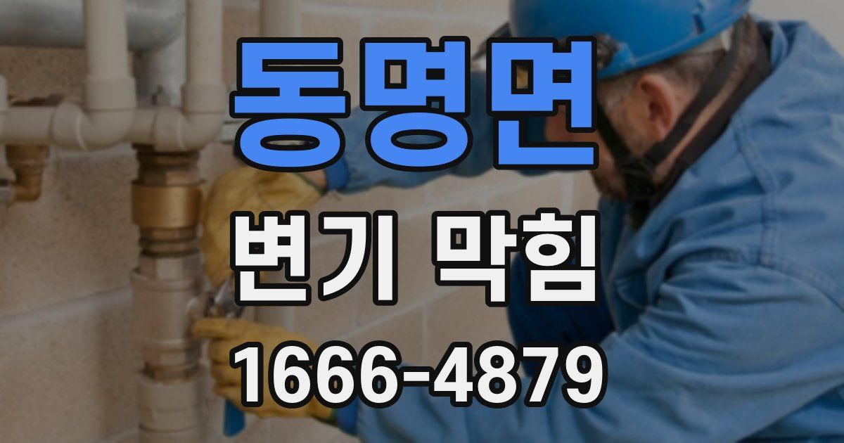 동명면 변기 막힘