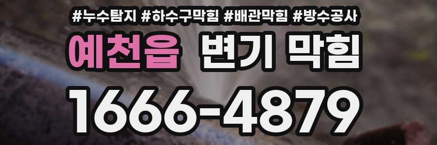 예천읍 변기 막힘