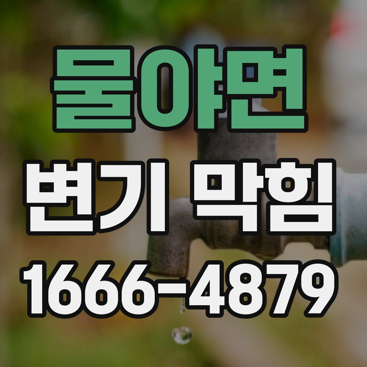 물야면 변기 막힘