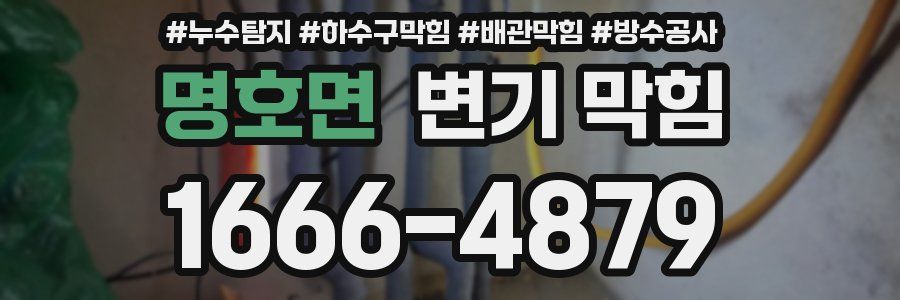 명호면 변기 막힘