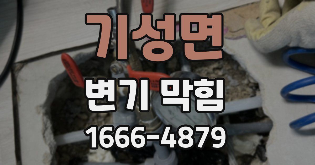 기성면 변기 막힘
