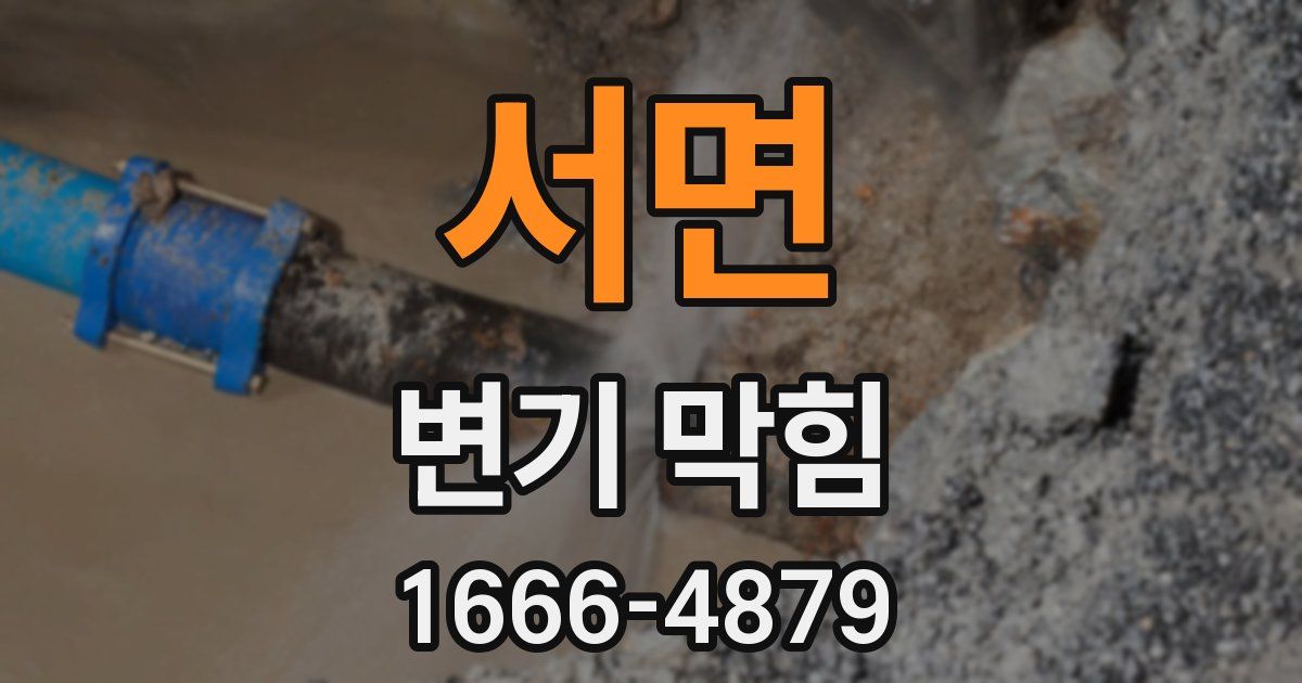 서면 변기 막힘
