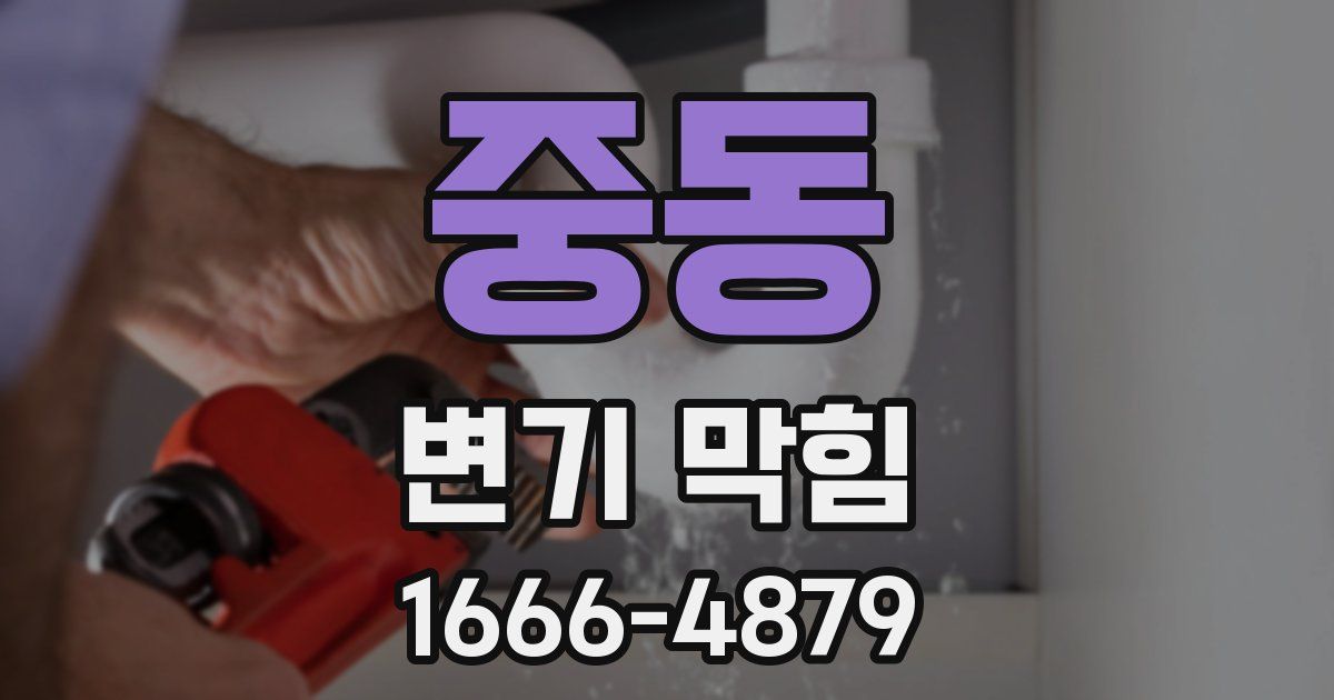 중동 변기 막힘