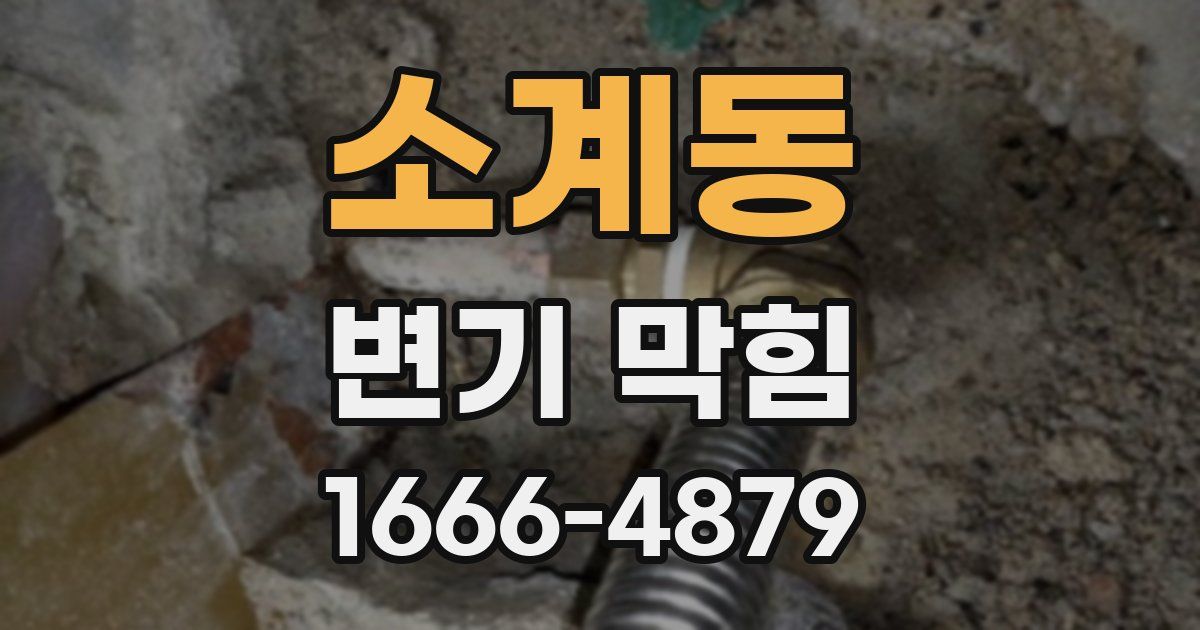 소계동 변기 막힘