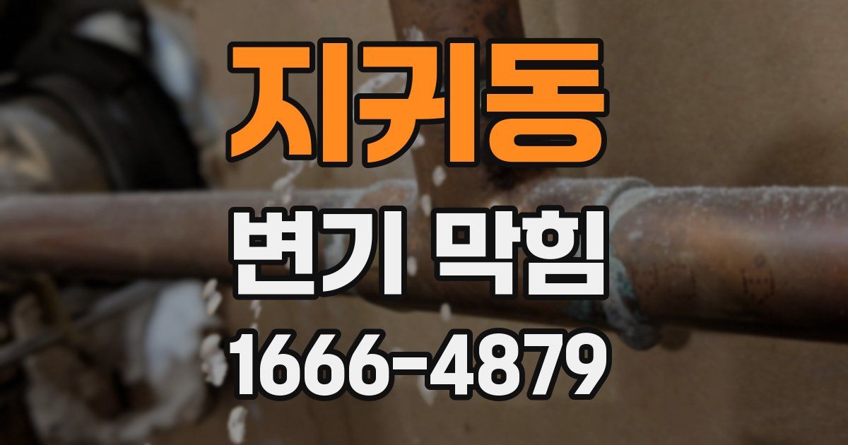 지귀동 변기 막힘