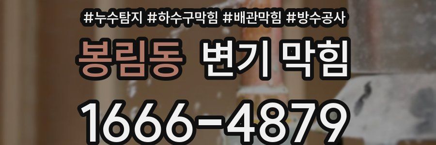 봉림동 변기 막힘