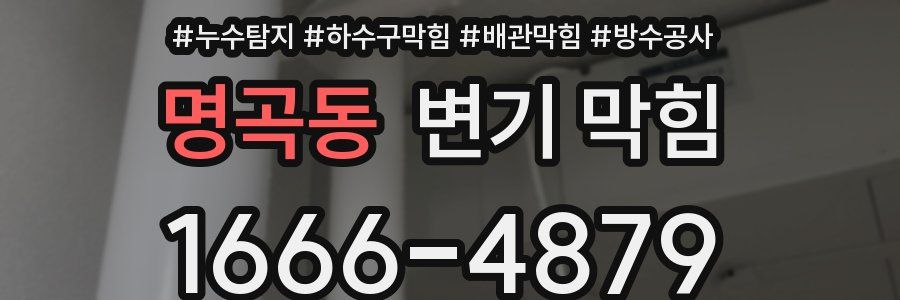 명곡동 변기 막힘