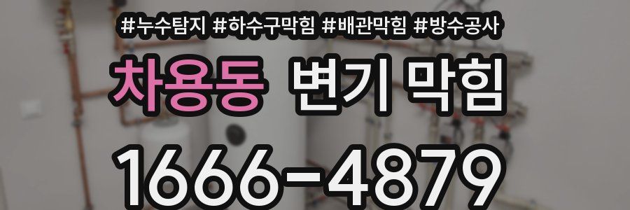 차용동 변기 막힘