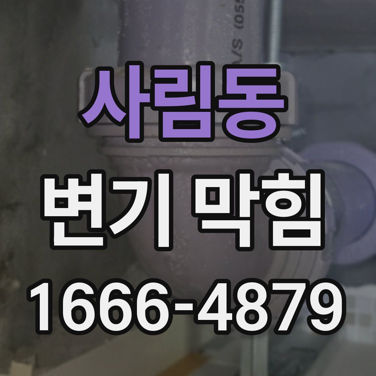 사림동 변기 막힘