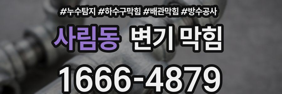 사림동 변기 막힘