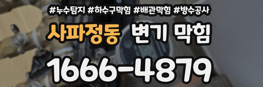 사파정동 변기 막힘