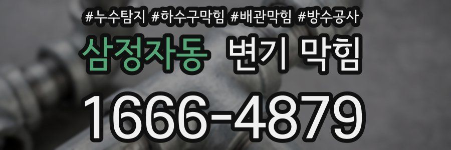 삼정자동 변기 막힘