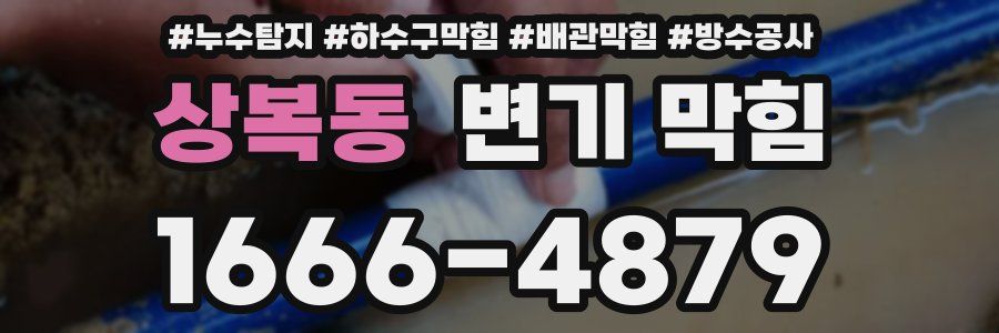 상복동 변기 막힘