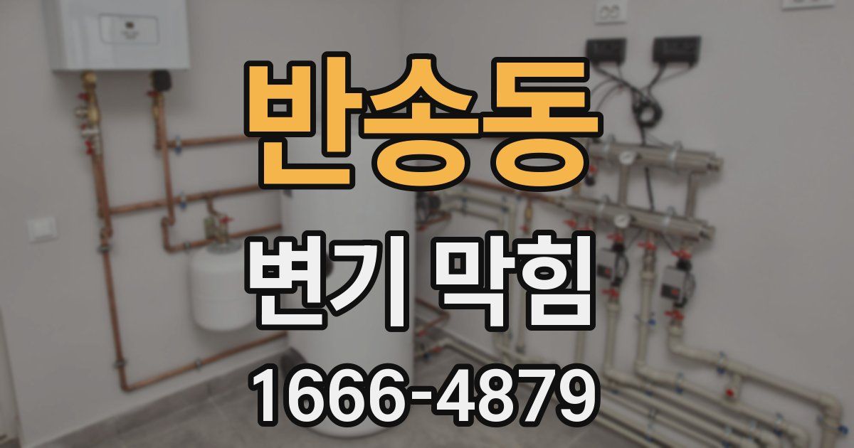 반송동 변기 막힘