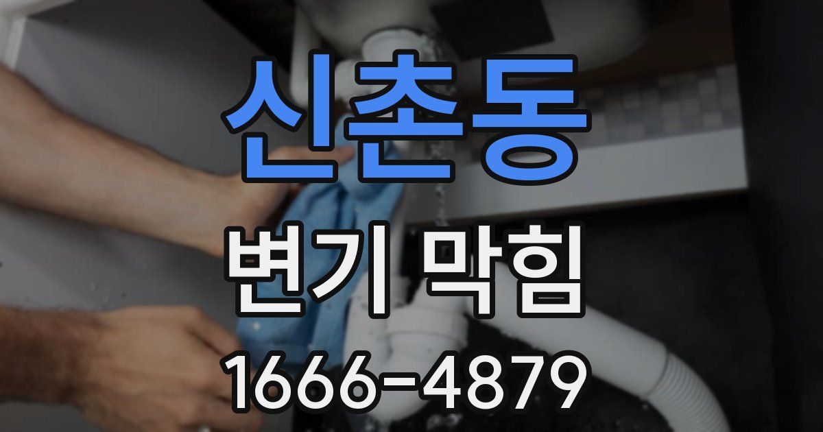 신촌동 변기 막힘