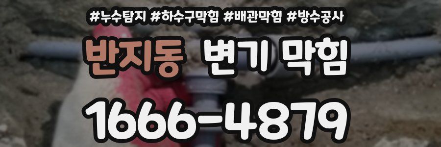 반지동 변기 막힘