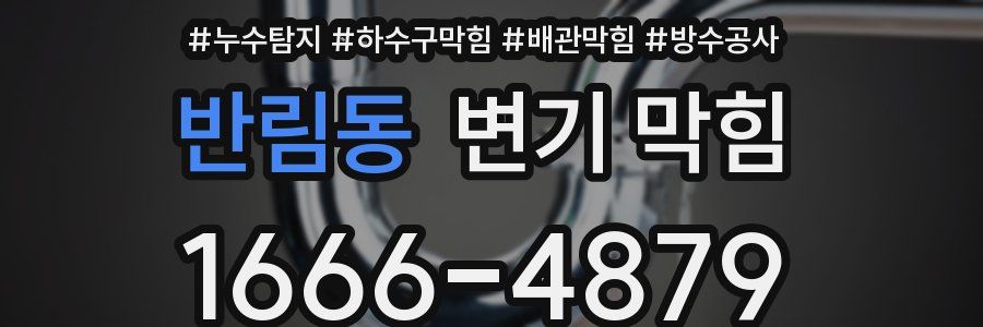 반림동 변기 막힘