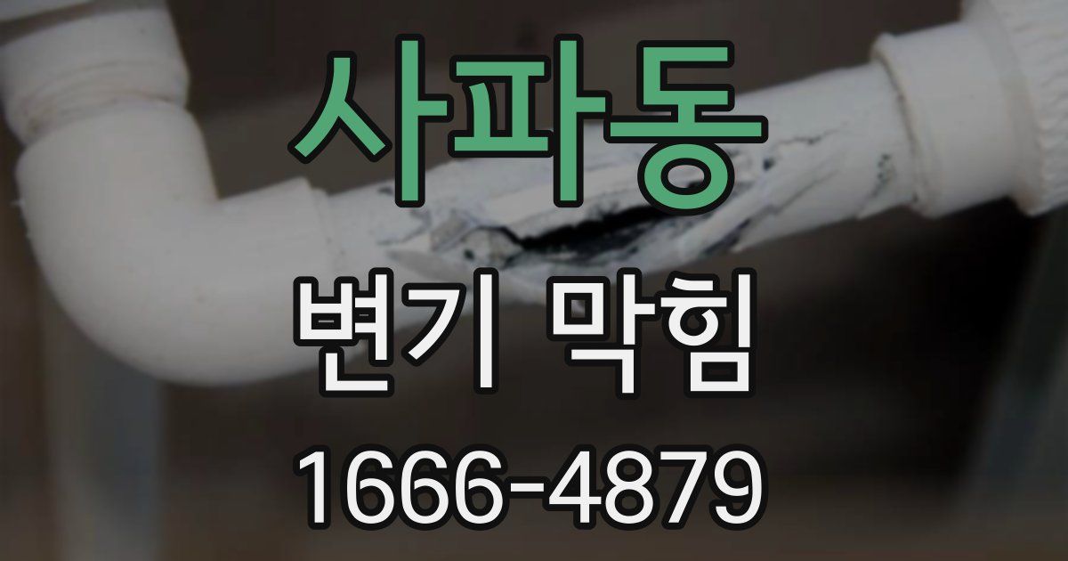사파동 변기 막힘