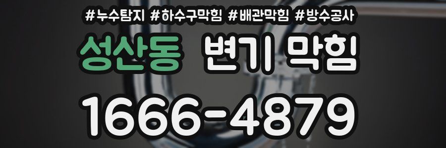 성산동 변기 막힘