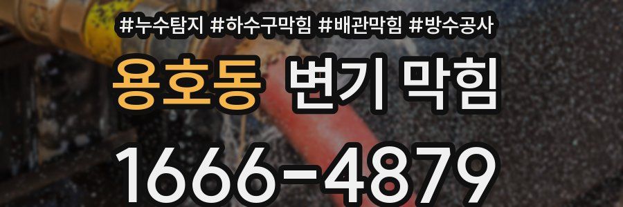 용호동 변기 막힘