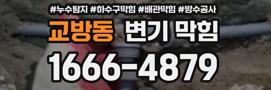 교방동 변기 막힘