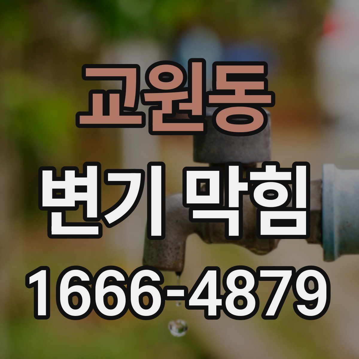 교원동 변기 막힘