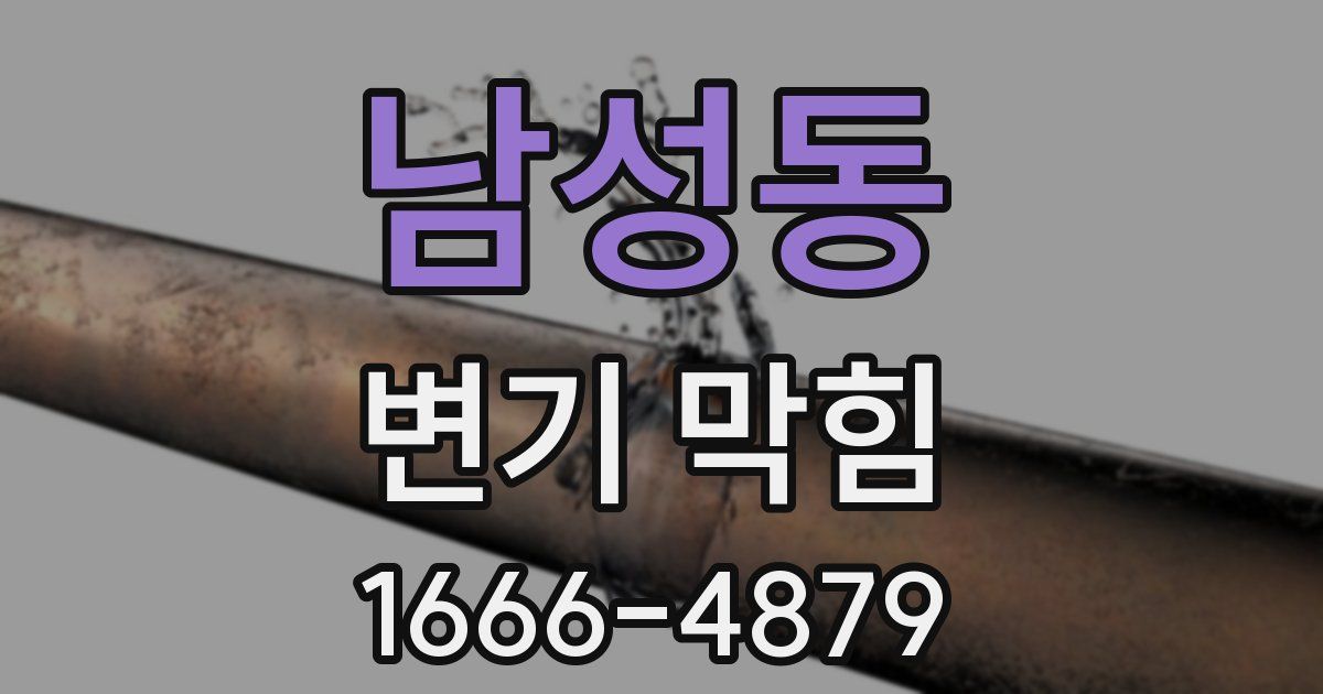 남성동 변기 막힘
