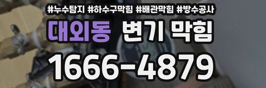 대외동 변기 막힘