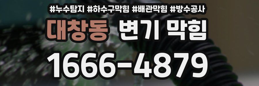 대창동 변기 막힘