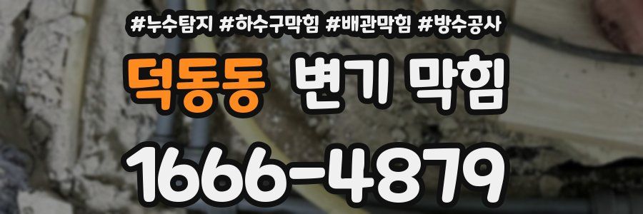 덕동동 변기 막힘