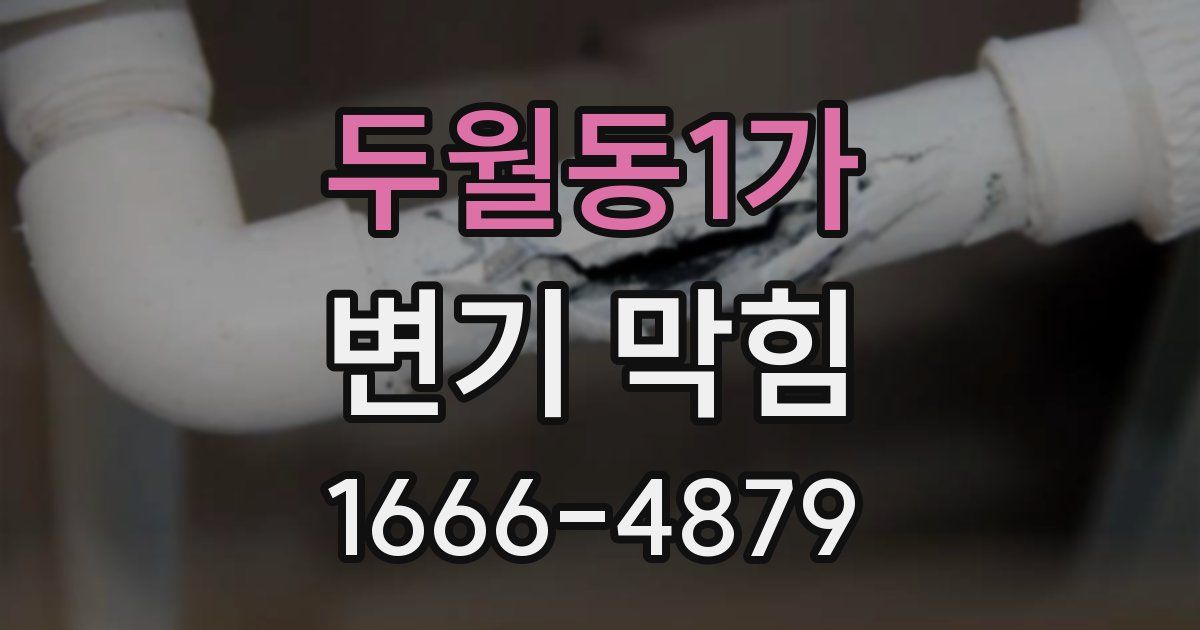 두월동1가 변기 막힘