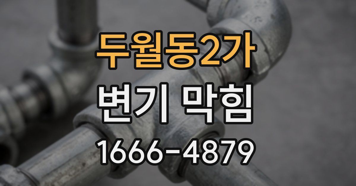 두월동2가 변기 막힘