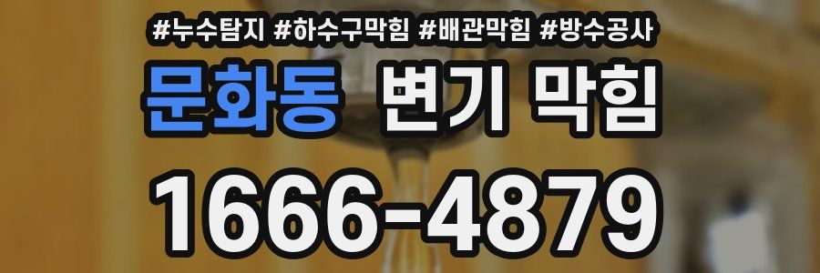 문화동 변기 막힘