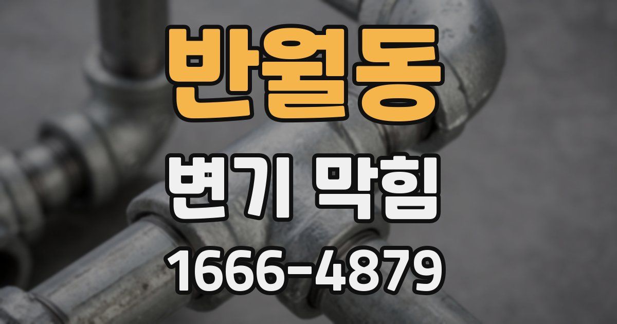 반월동 변기 막힘