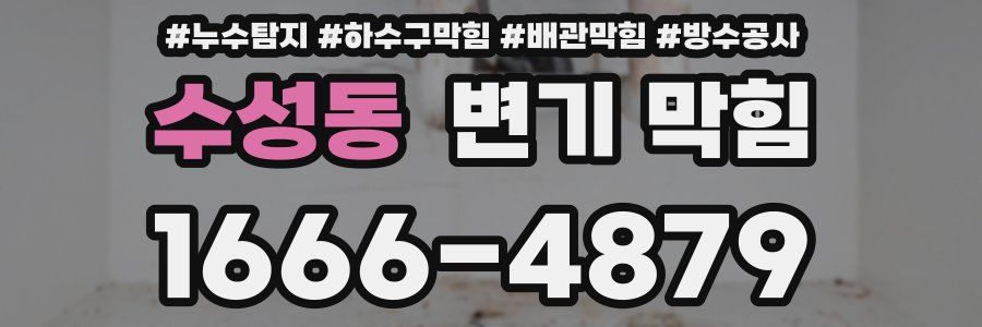 수성동 변기 막힘