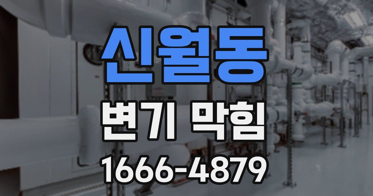 신월동 변기 막힘