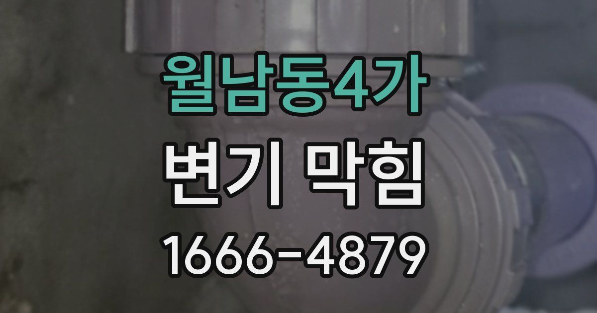 월남동4가 변기 막힘